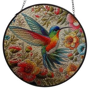 Glass Sun Catcher 5.5 - 6 inch Chain